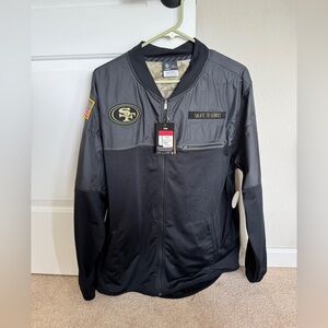 Men's SF 49ers Black Salute to Service Jacket